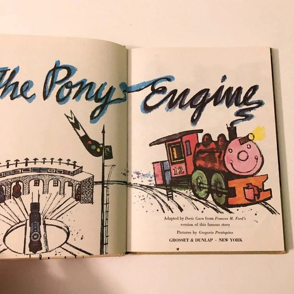 Vintage Double Book Bedtime Stories and  The Pony Engine Dandelion Library - Picture 7 of 16